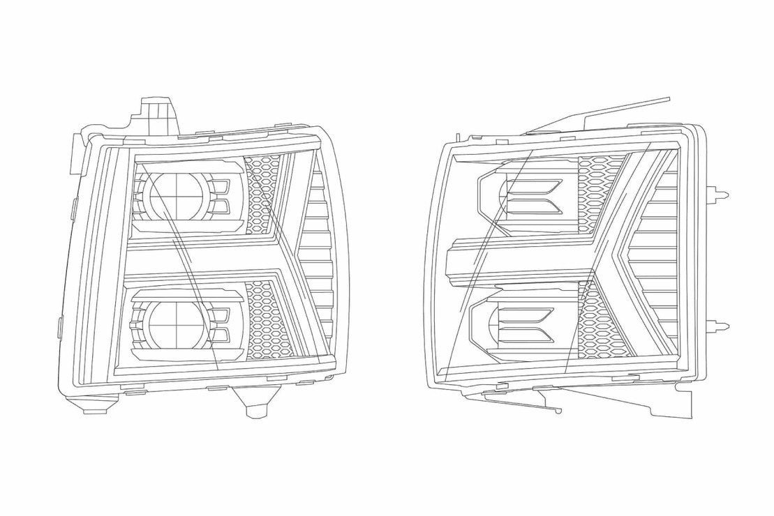 Chevrolet Silverado (07-13): Alpharex Luxx Headlights - Image 10