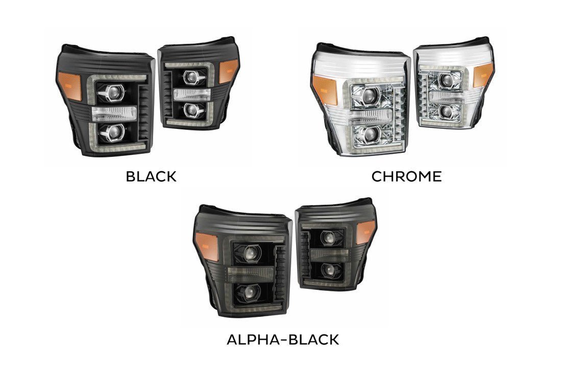 Ford Super Duty (11-16): Alpharex Luxx Headlights - Image 2