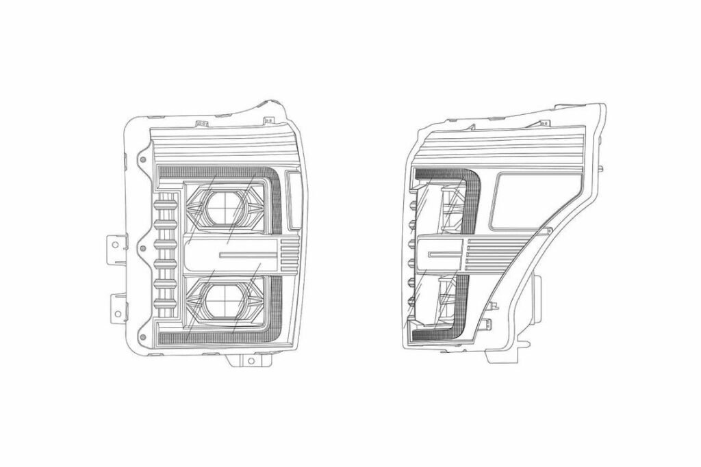 Ford Super Duty (11-16): Alpharex Luxx Headlights