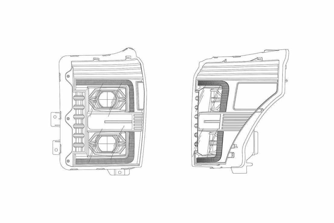 Ford Super Duty (11-16): Alpharex Pro Headlights - Image 5