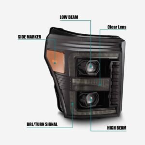 Ford Super Duty (11-16): Alpharex Pro Headlights - Image 7