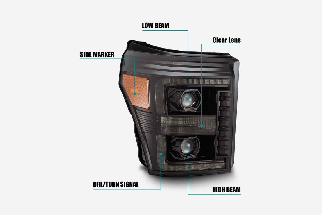 Ford Super Duty (11-16): Alpharex Pro Headlights - Image 7