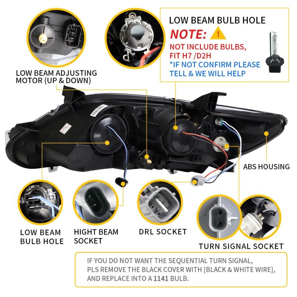 VLAND Headlights For Toyota Camry 2009-2011