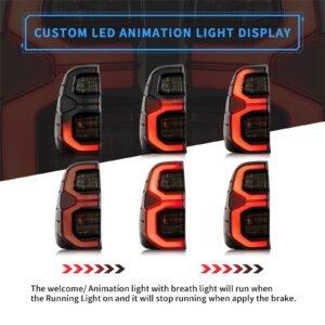 VLAND LED Tail Lights For Toyota Hilux 2015-2020 Rear Lamps - Image 4
