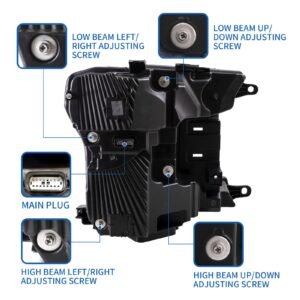 VLAND LED Projector Headlights for Ford F150 2018-2020 (Without Sequential Turn Signal) - Image 3