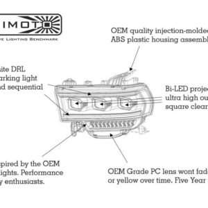 Ram HD (19+): XB Led Headlights (Pair / ASM) - Image 6