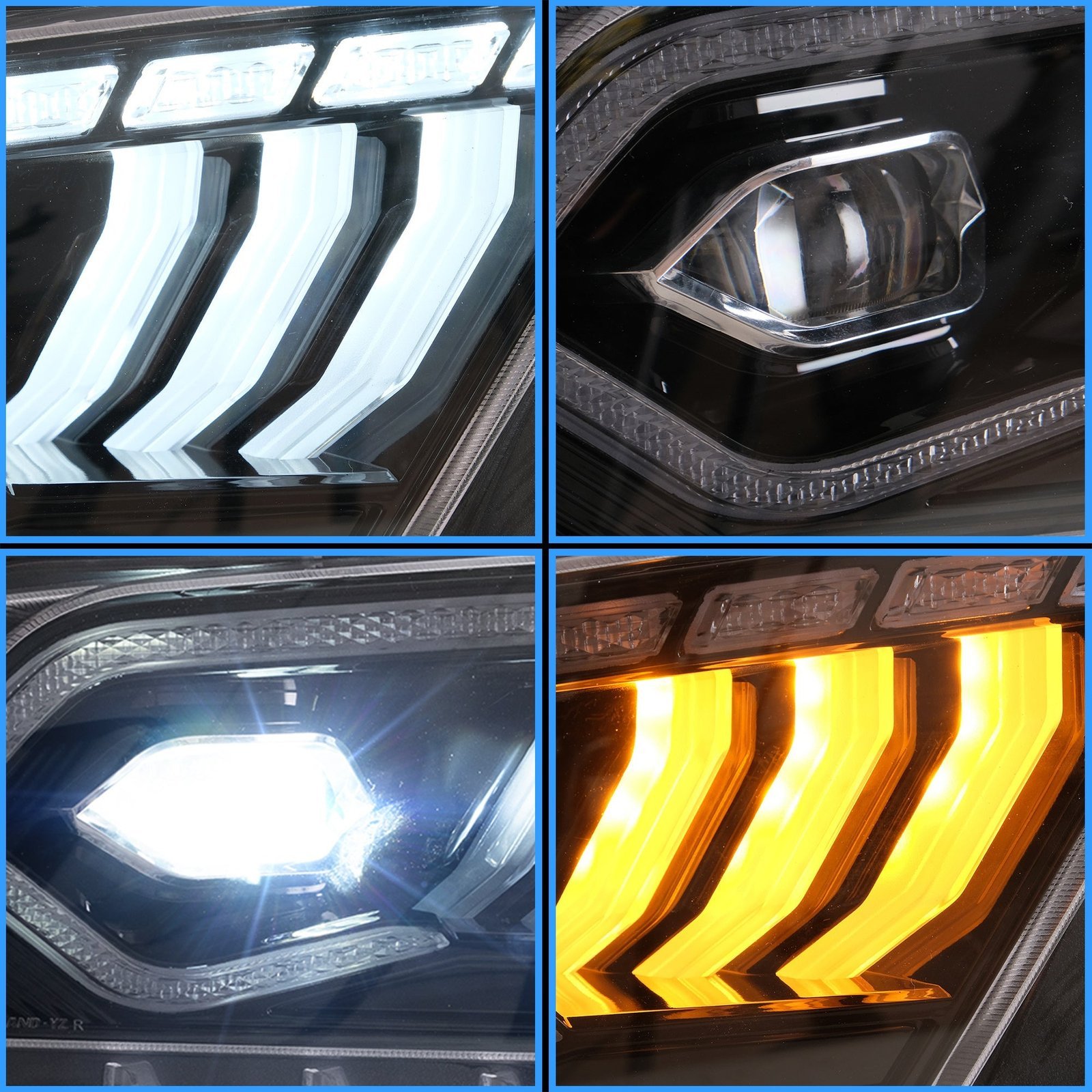 VLAND LED Projector Headlights For Ford Mustang 2010-2014 [SAE. DOT.] - Image 10