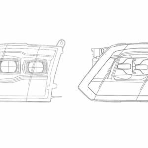 Dodge Ram (09-18): Alpharex Luxx Headlights - Image 4