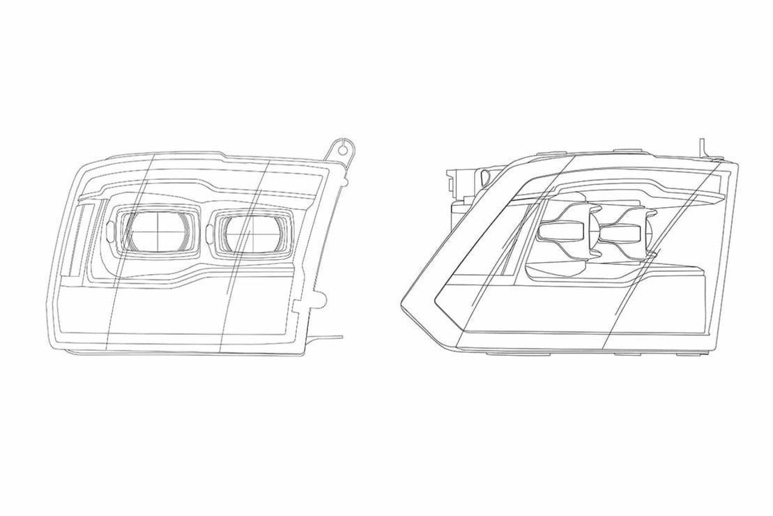 Dodge Ram (09-18): Alpharex Luxx Headlights - Image 4