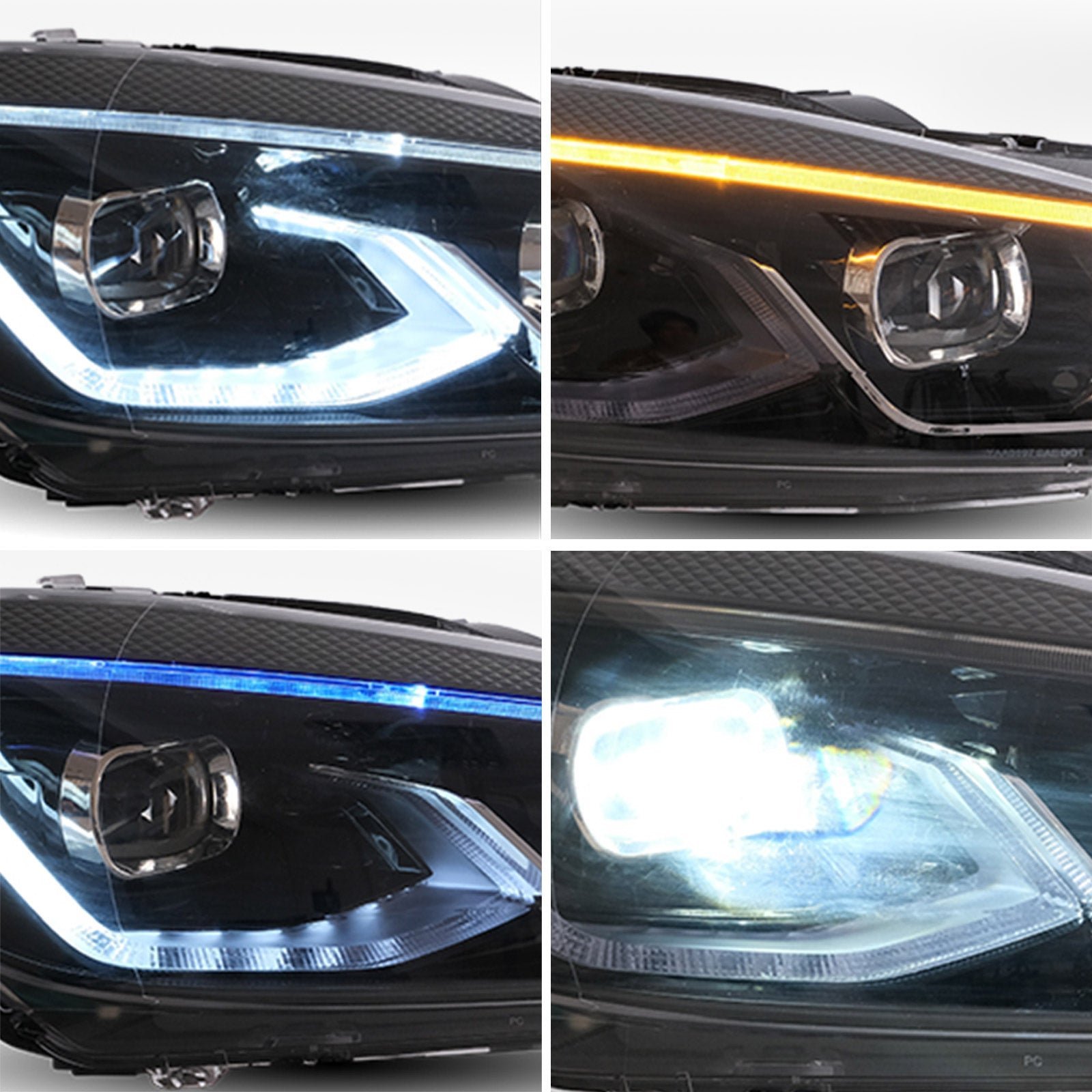 VLAND LED Projector Headlights Head Lamps For Volkswagen VW Golf 6 / MK6 2010-2014 (NOT fit for Golf GTI and Golf R models) - Image 11