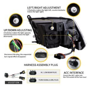 VLAND Full LED Headlights For Dodge Ram 1500 / 2500 / 3500 2009-2018 Ram1500 Classic 2019-2021 - Image 13