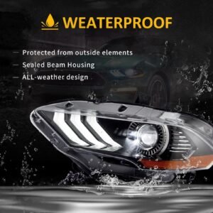VLAND LED & RGB Projector Headlights For Ford Mustang GT and EcoBoost Models 2018-2022 - Image 11