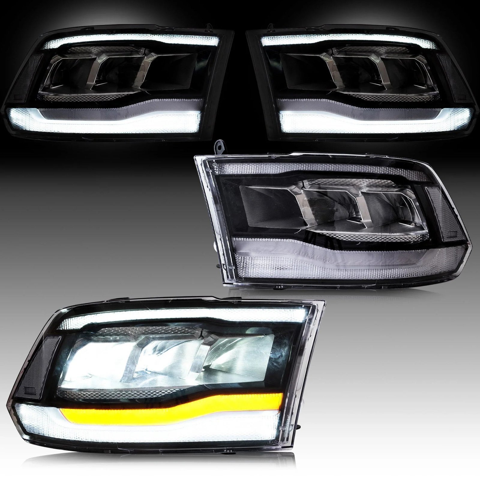 VLAND Full LED Headlights For Dodge Ram 1500 / 2500 / 3500 2009-2018 Ram1500 Classic 2019-2021 - Image 15