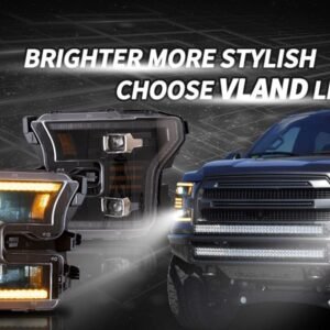 VLAND Full LED Headlights For Ford F150 13th Gen Pickup 2015-2017 With Amber DRL - Image 12