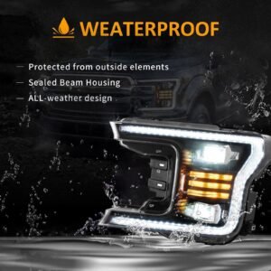 VLAND LED Projector Headlights for Ford F150 2018-2020 (Without Sequential Turn Signal) - Image 10