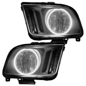 Oracle Lighting 2005-2009 Ford Mustang Pre-assembled SMD Halo Technology Headlights - Image 7