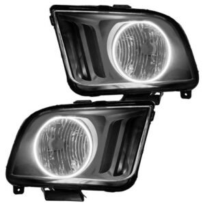 Oracle Lighting 2005-2009 Ford Mustang Pre-assembled SMD Halo Technology Headlights - Image 2