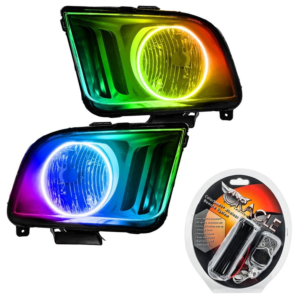 Oracle Lighting 2005-2009 Ford Mustang Pre-assembled SMD Halo Technology Headlights