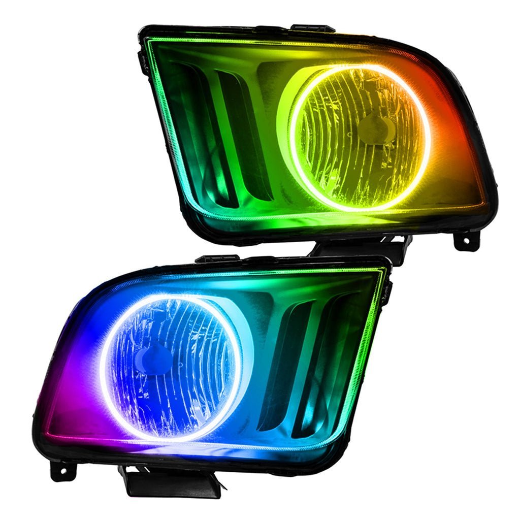 Oracle Lighting 2005-2009 Ford Mustang Pre-assembled SMD Halo Technology Headlights