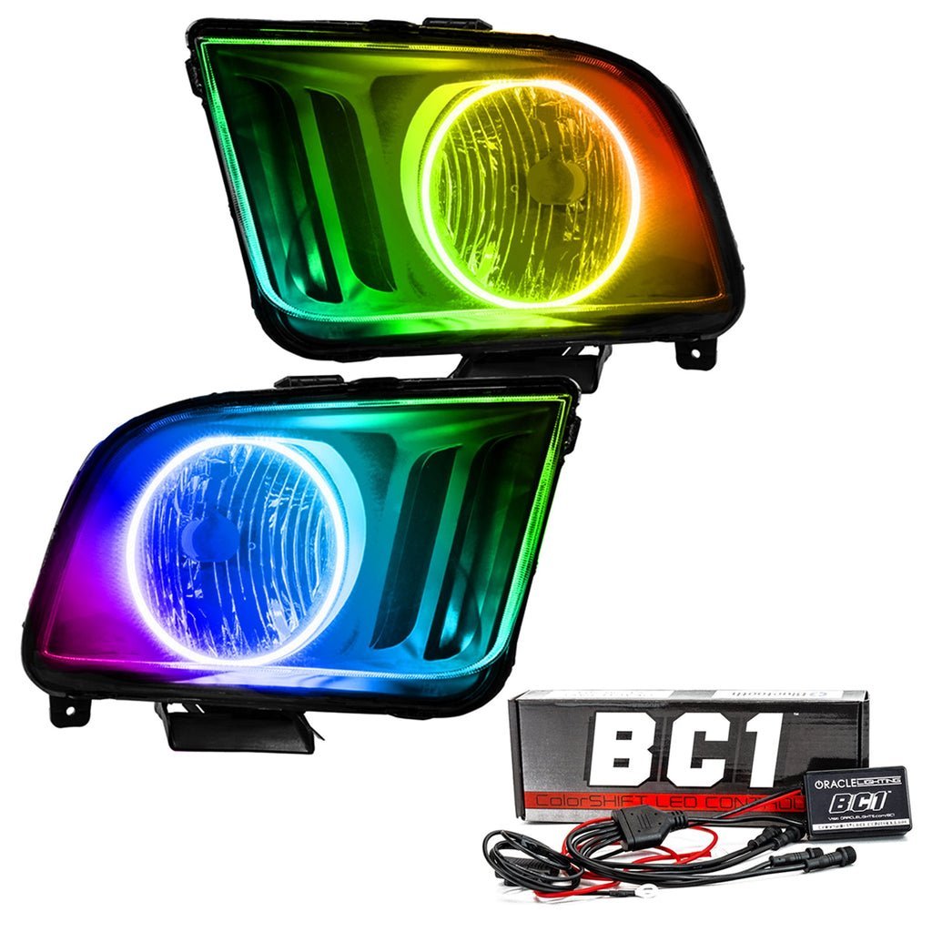 Oracle Lighting 2005-2009 Ford Mustang Pre-assembled SMD Halo Technology Headlights