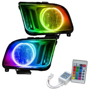 Oracle Lighting 2005-2009 Ford Mustang Pre-assembled SMD Halo Technology Headlights - Image 9