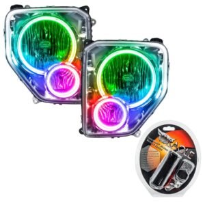 Oracle Lighting 2008-2012 Jeep Liberty Pre-assembled SMD Halo Headlights - Image 9