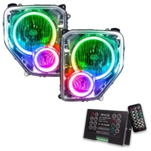 Oracle Lighting 2008-2012 Jeep Liberty Pre-assembled SMD Halo Headlights - Image 11