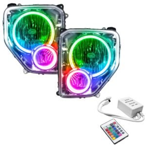 Oracle Lighting 2008-2012 Jeep Liberty Pre-assembled SMD Halo Headlights - Image 8