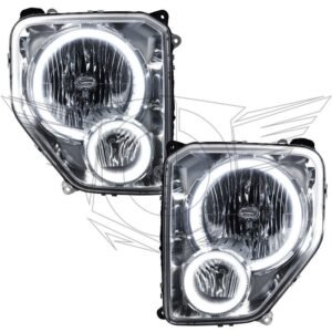 Oracle Lighting 2008-2012 Jeep Liberty Pre-assembled SMD Halo Headlights - Image 6
