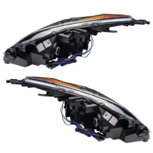 Oracle Lighting 2010-2013 Mazda 3 Pre-assembled SMD Halo Headlights - Halogen - Image 13