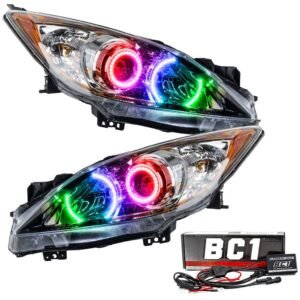 Oracle Lighting 2010-2013 Mazda 3 Pre-assembled SMD Halo Headlights - Halogen - Image 10