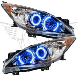 Oracle Lighting 2010-2013 Mazda 3 Pre-assembled SMD Halo Headlights - Halogen - Image 3
