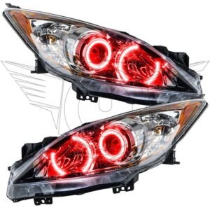 Oracle Lighting 2010-2013 Mazda 3 Pre-assembled SMD Halo Headlights - Halogen - Image 4