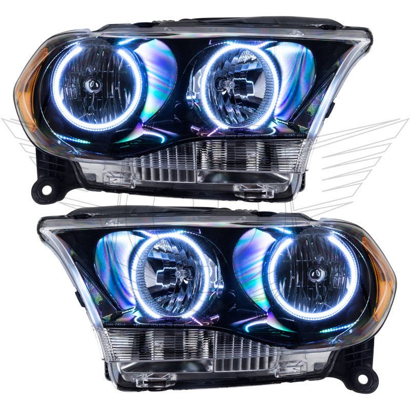 Oracle Lighting 2011-2013 Dodge Durango Pre-assembled SMD Halo Headlights Non-hid - Black Housing