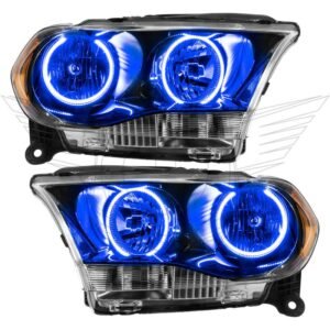 Oracle Lighting 2011-2013 Dodge Durango Pre-assembled SMD Halo Headlights Non-hid - Black Housing - Image 8