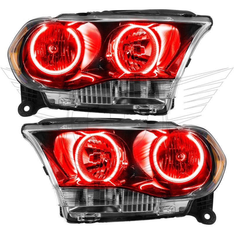Oracle Lighting 2011-2013 Dodge Durango Pre-assembled SMD Halo Headlights Non-hid - Black Housing