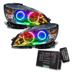 Oracle Lighting 2008-2011 Mercedes Benz C-class Pre-assembled SMD Halo Headlights-chrome-halogen - Image 6