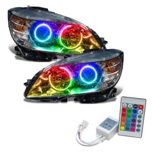 Oracle Lighting 2008-2011 Mercedes Benz C-class Pre-assembled SMD Halo Headlights-chrome-halogen - Image 4