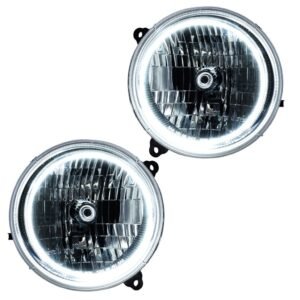 Oracle Lighting 2002-2004 Jeep Liberty Pre-assembled SMD Halo Headlights - Image 2