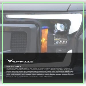 Alpha Owls 2018-2020 Ford F-150 Elite-Pro Series LED Projector Headlights (w/Chrome Bezel) - Image 7