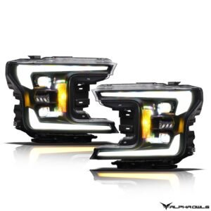 Alpha Owls 2018-2020 Ford F-150 Elite-Pro Series LED Projector Headlights (w/Black Bezel) - Image 2