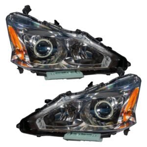 Oracle Lighting 2013-2015 Nissan Altima Sedan Pre-assembled SMD Halo Headlights - (Halogen) - Image 2