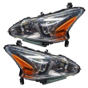 Oracle Lighting 2013-2015 Nissan Altima Sedan Pre-assembled SMD Halo Headlights - (Halogen) - Image 3