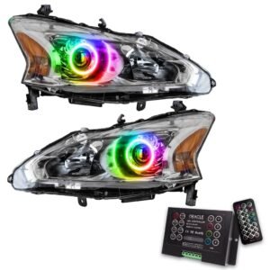 Oracle Lighting 2013-2015 Nissan Altima Sedan Pre-assembled SMD Halo Headlights - (Halogen) - Image 14