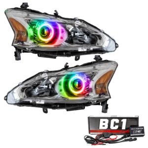 Oracle Lighting 2013-2015 Nissan Altima Sedan Pre-assembled SMD Halo Headlights - (Halogen) - Image 15