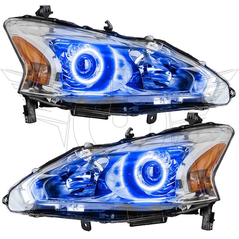Oracle Lighting 2013-2015 Nissan Altima Sedan Pre-assembled SMD Halo Headlights - (Halogen)