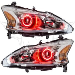 Oracle Lighting 2013-2015 Nissan Altima Sedan Pre-assembled SMD Halo Headlights - (Halogen) - Image 8