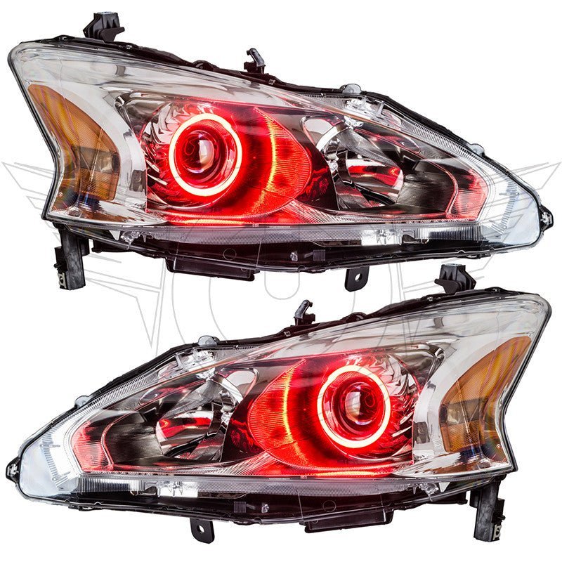 Oracle Lighting 2013-2015 Nissan Altima Sedan Pre-assembled SMD Halo Headlights - (Halogen)
