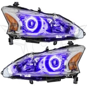 Oracle Lighting 2013-2015 Nissan Altima Sedan Pre-assembled SMD Halo Headlights - (Halogen) - Image 10