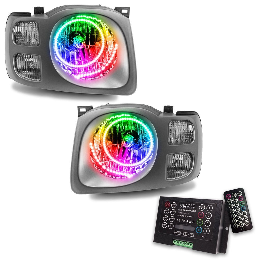 Oracle Lighting 2002-2004 Nissan Xterra Se Pre-assembled SMD Halo Technology Headlights